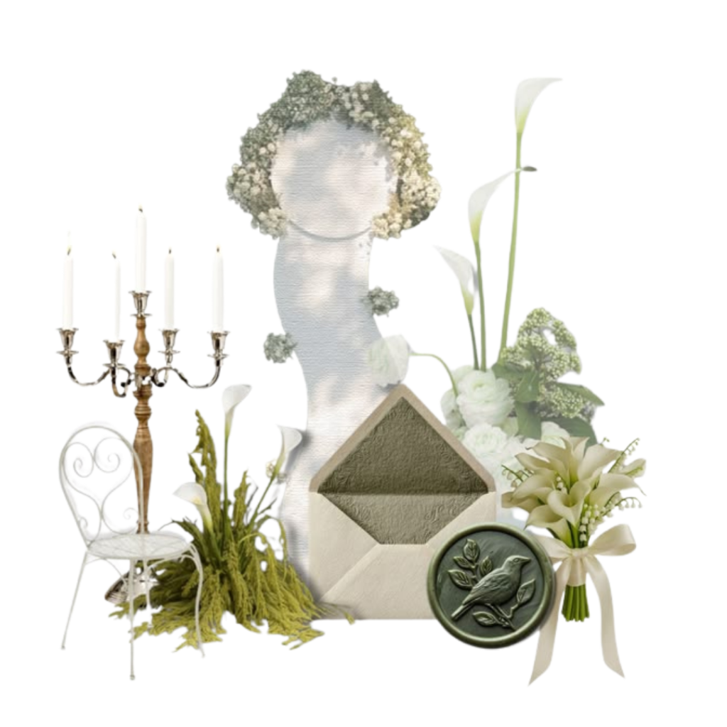 Diseño floral de una boda elegante